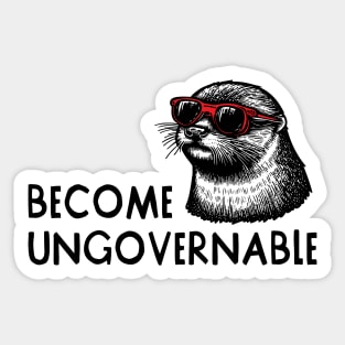 Become Ungovernable -sunglasses Sticker